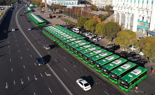 В Алматы прибыли еще 200 новых автобусов | Общественный транспорт Алматы